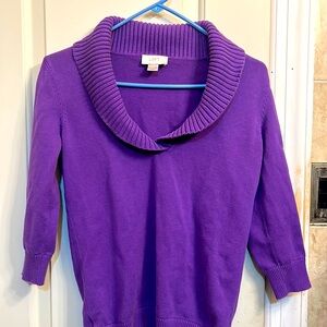Women’s size small Loft purple sweater.